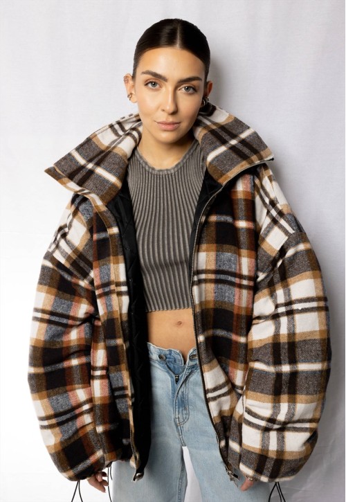 Bomber oversize terra jacket