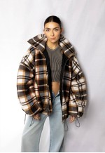 Bomber oversize terra jacket
