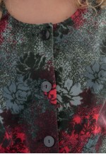 Vintage Midi Floral Print Midi Dress