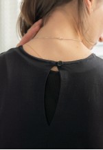 Vintage 80's Black Minimalist Maxi Dress