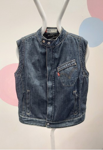 00s Gilet Denim Dark Blue