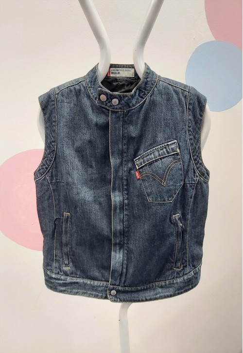 00s Gilet Denim Dark Blue