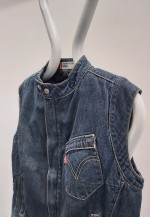 00s Gilet Denim Dark Blue