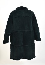 Vintage 00s shearling coat in black