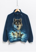 Fleece vintage jacket Wolves women size M