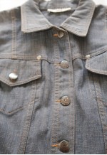 vintage y2k glam minimalism Corset Lace Up Denim Jacket