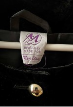 Vintage Black Velvet Blazer, Black Velvet Jacket