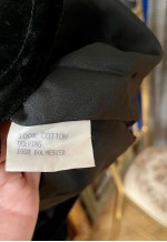 Vintage Black Velvet Blazer, Black Velvet Jacket