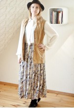 Light brown suede waistcoat