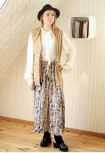 Light brown suede waistcoat